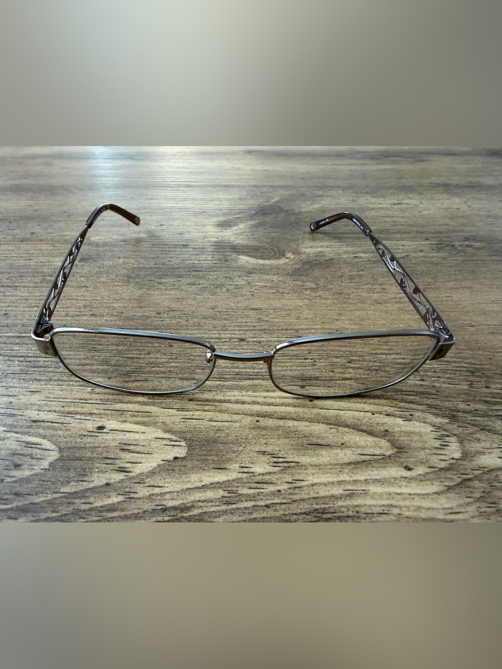 Linda Evans 330 Sans Pareil Eyeglasses Brown 52-17-135 Designer Full Rim Leaves